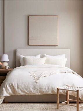 100% Organic Cotton Gauze Mist Dream Quilt - Retail $150